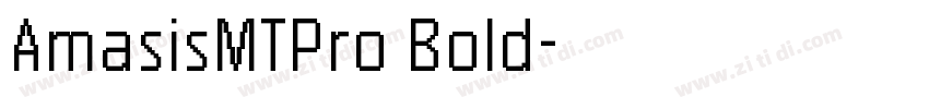 AmasisMTPro Bold字体转换